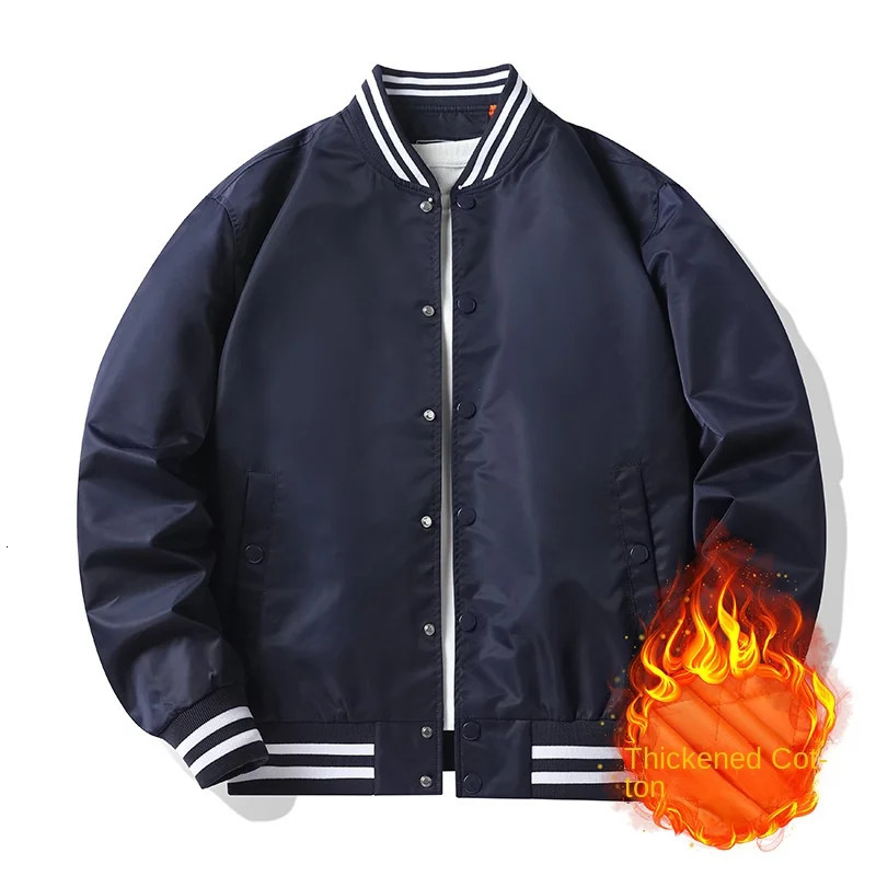 Baseball Jersey Mens Autumn/Winter Casual Loose Fit Large Pilot Jacket Unisex Couple Coat Work Top 241216