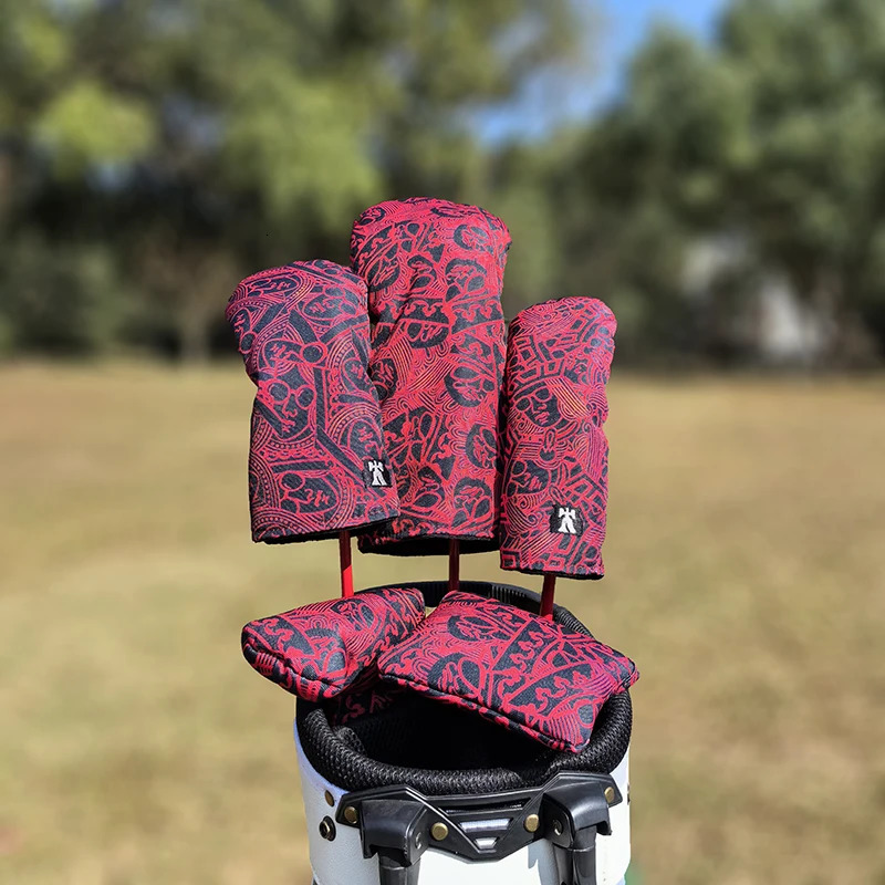 Playing card Golf Club #1 #3 #5 Wood Head covers Driver Fairway Woods Cover putter Covers 241220