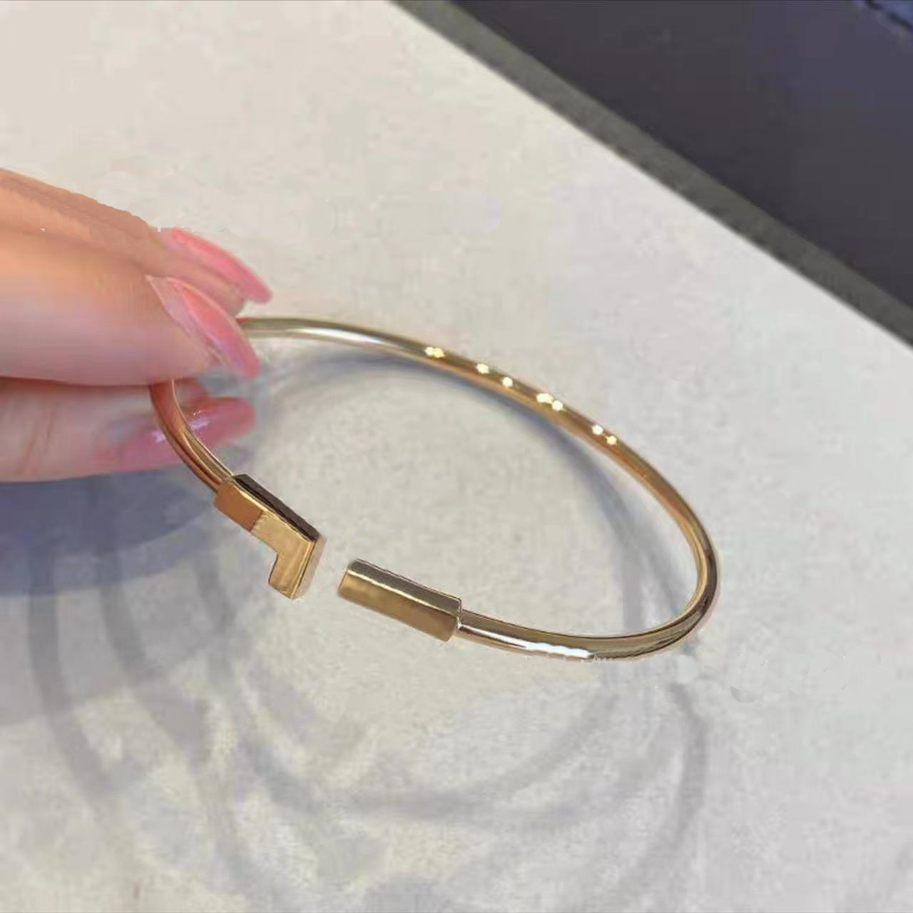 Designer Charm rings for women men ring 925 sterling silver double drop glue inlaid with diamond 18k gold-plated classic Bracelet Jewelry gifts