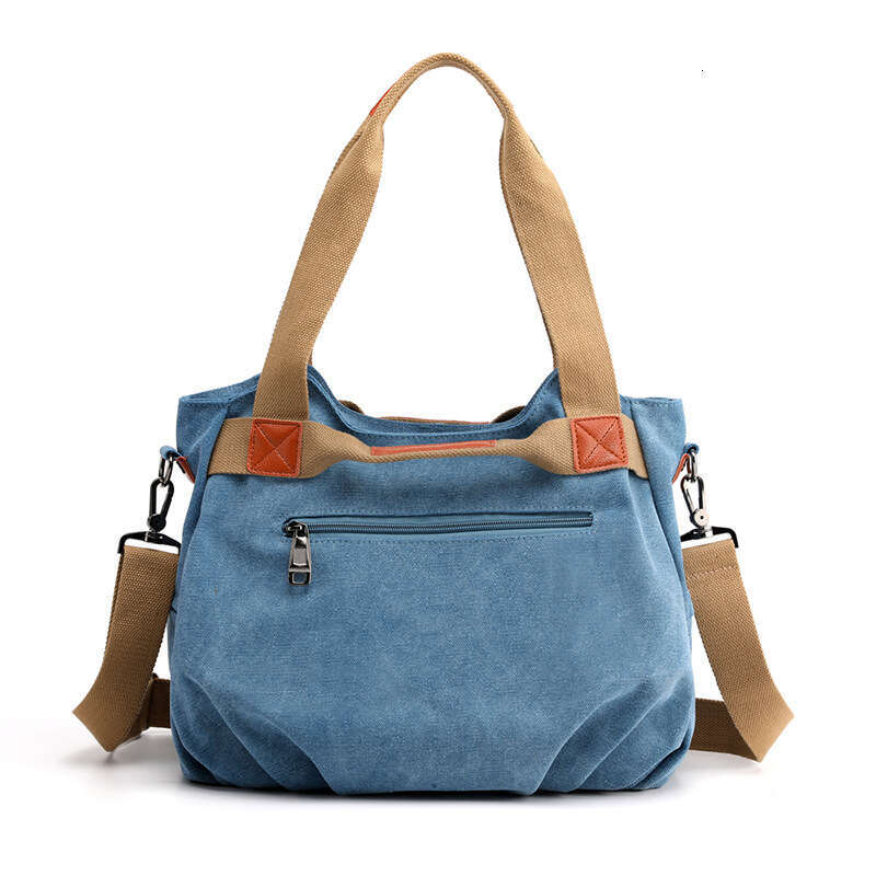 2019 Trendy Single Shoulder Crossbody Large Capacity Fashion Handbag Simple and Versatile Canvas Women's Bag