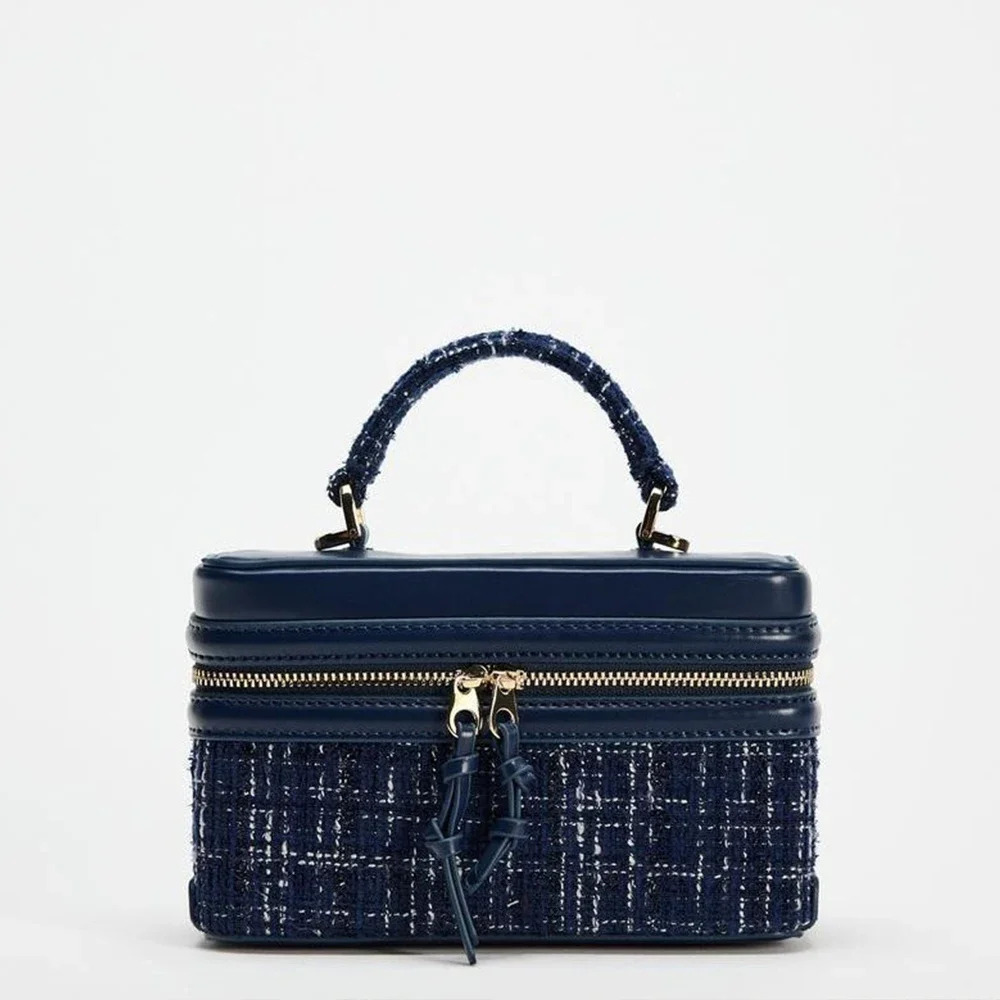 New retro wool box handbag designer women s diagonal shoulder bag new square chain handbag for women bag