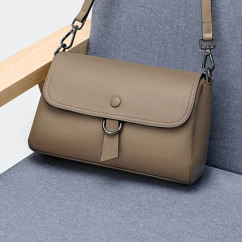 Genuine bag 2024 new trendy women's simple and versatile crossbody large capacity soft leather shoulder bag, small