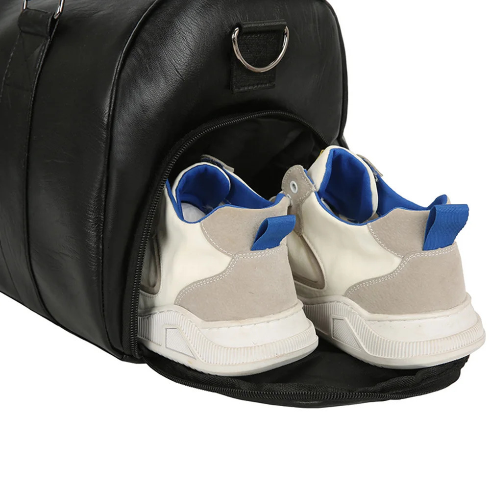Fitness PU leather bag sports large capacity swimming training bag gym travel shoe company yoga handbag X529D 241220
