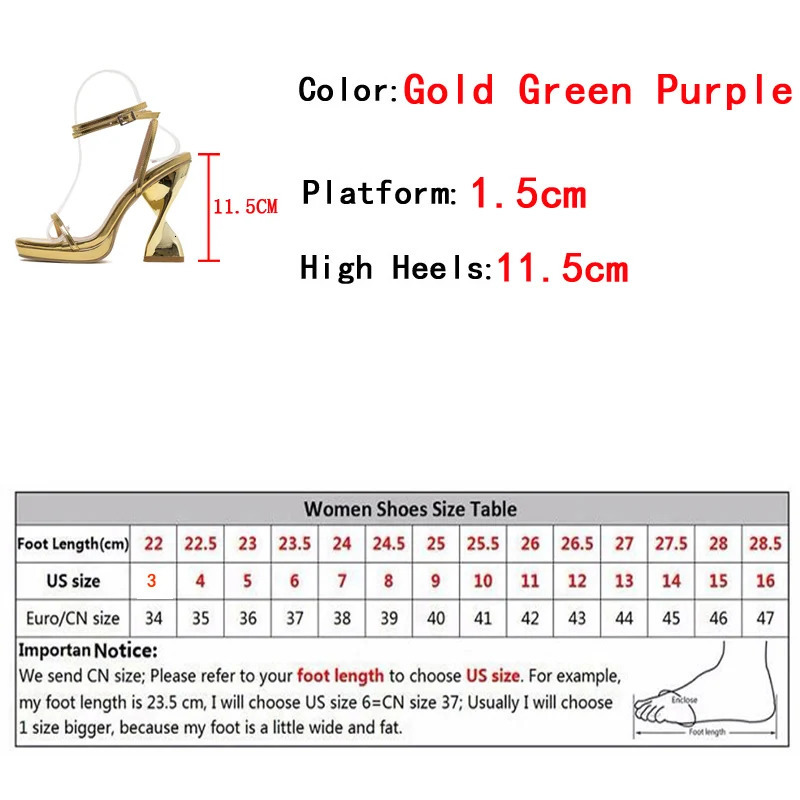 Liyke 2024 Ladies Elegant Purple Strange High Heels Waterproof Platform Sandals For Women n Summer Party Dress y Shoes 241213