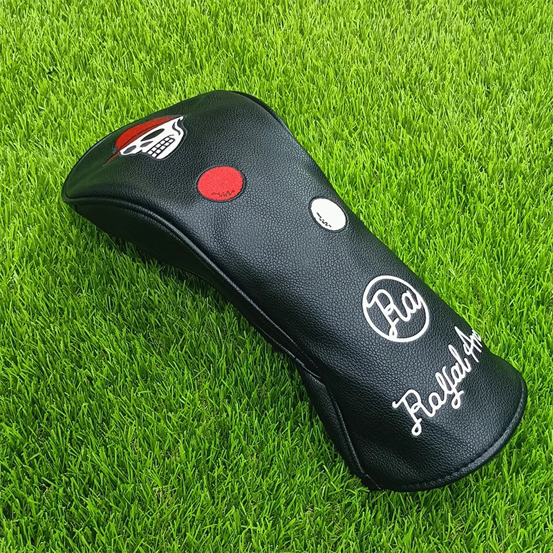 Cartoon skull Cap golf club Headcovers Covers For Driver Fairway Woods Clubs Set Heads PU Leather Waterproof Unisex Simple 241220
