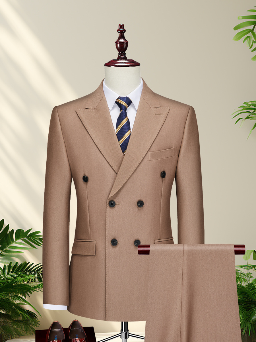 D1222Suit groom wedding dress handsome business casual men's Korean style