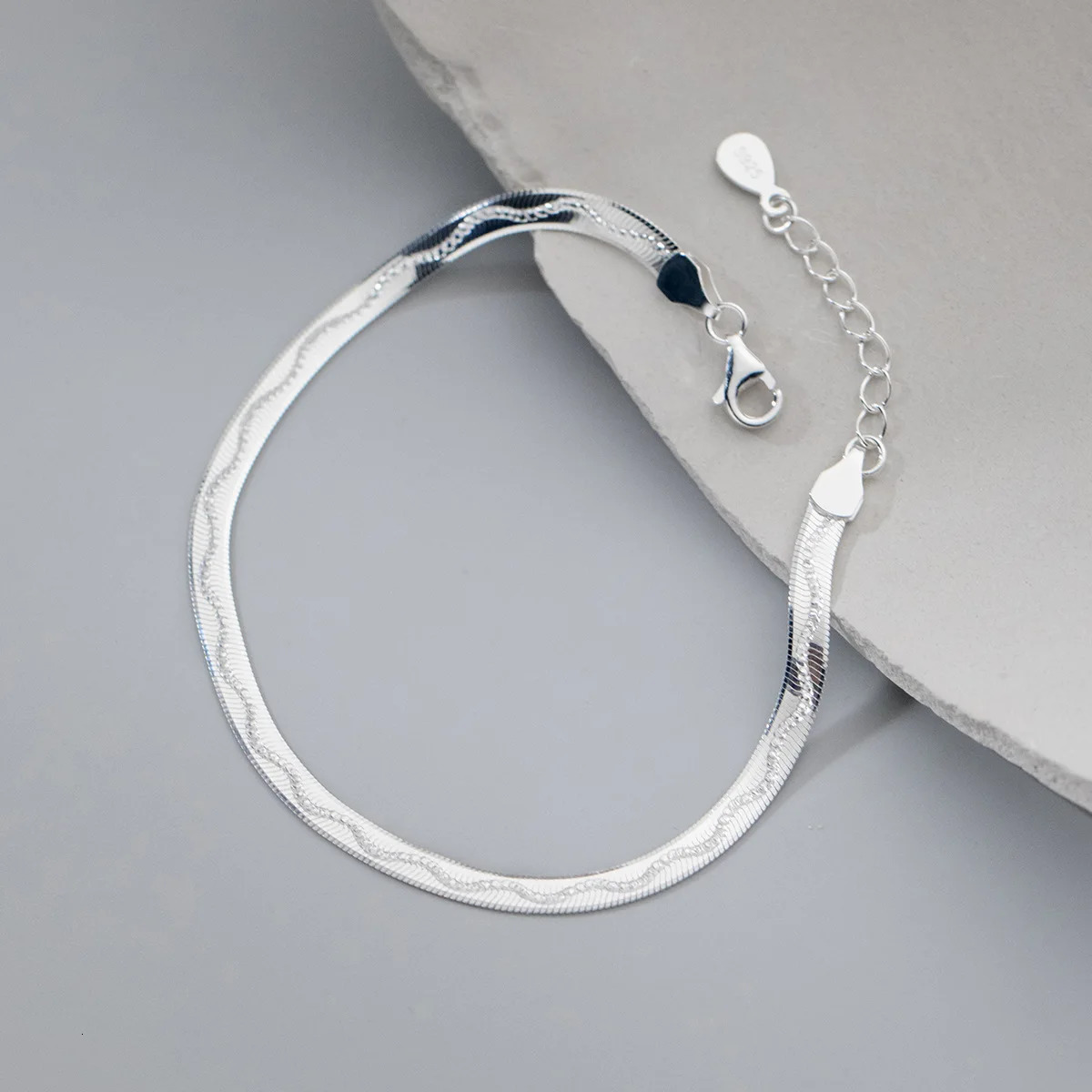 MIQIAO Bracelet For Women 925 Silver Jewelry Female Trend Fine Chains On Hand 925 Sterling Silver Rose Gold Plated 241220