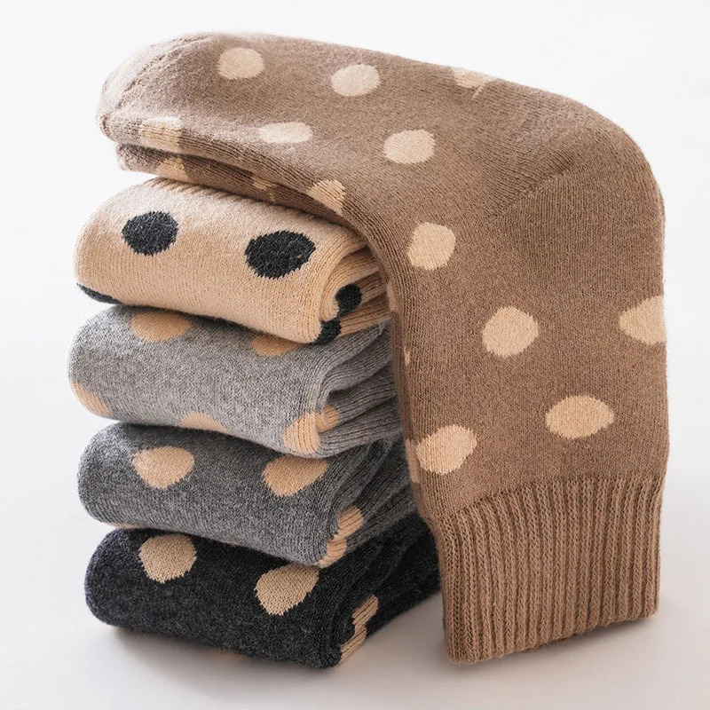 5 pairs of millions of dollars worth of winter childrens socks for girls cute point bear fur loops soft hoses for children warm wool pads on tube sock