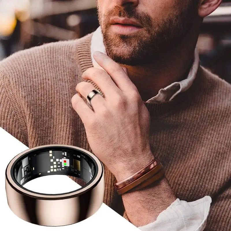 Ring Smart Sleep Monitoring Ring Health Ring For Women Men Waterproof Heart Rate Sleep Monitor Ring Portable Smart Ring 241220