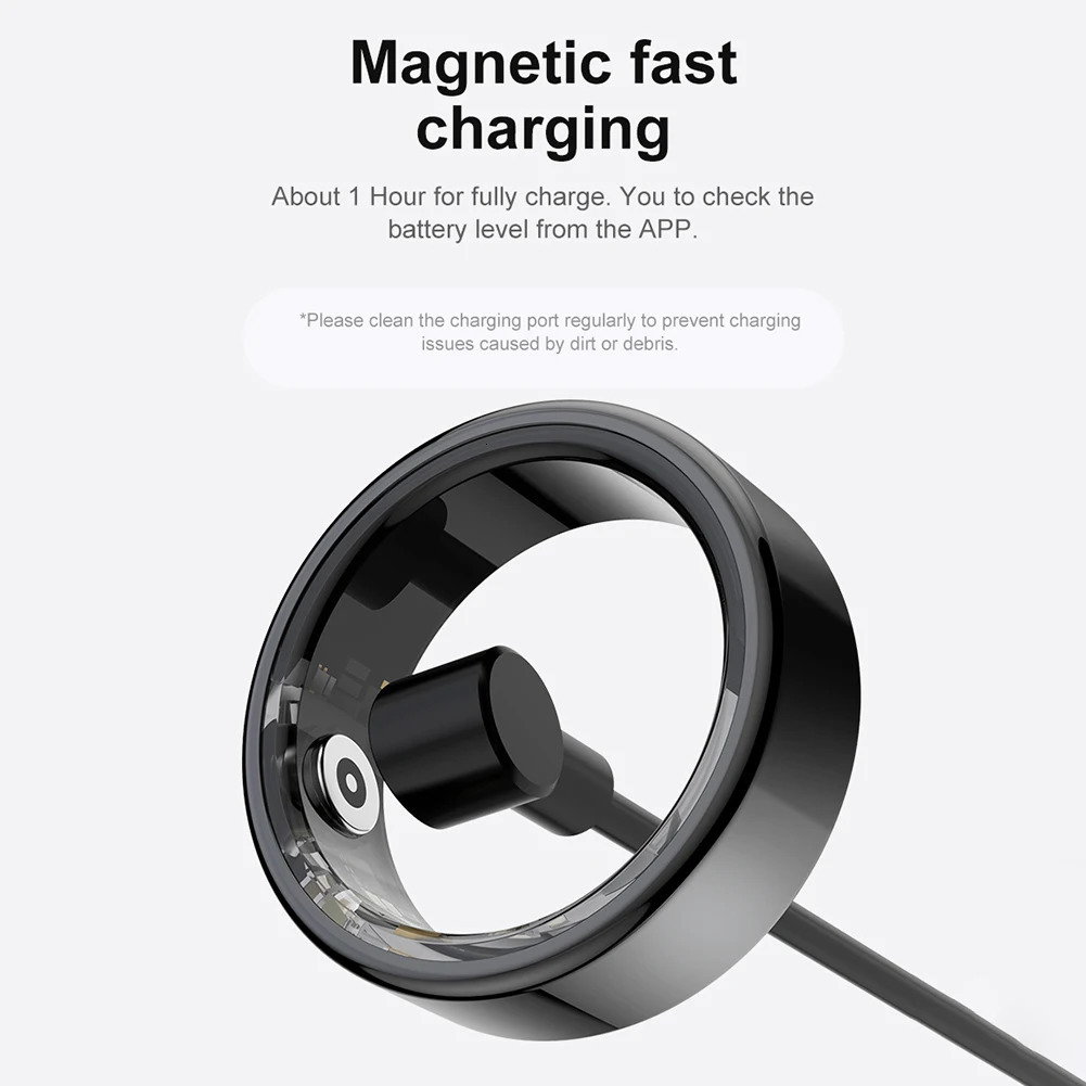 R02 Smart Ring Men Women Sleep Monitor Heath Ring IP68 5ATM Waterproof Heart Rate Blood Oxygen Fitness Tracker Multi-sport Mode 241220