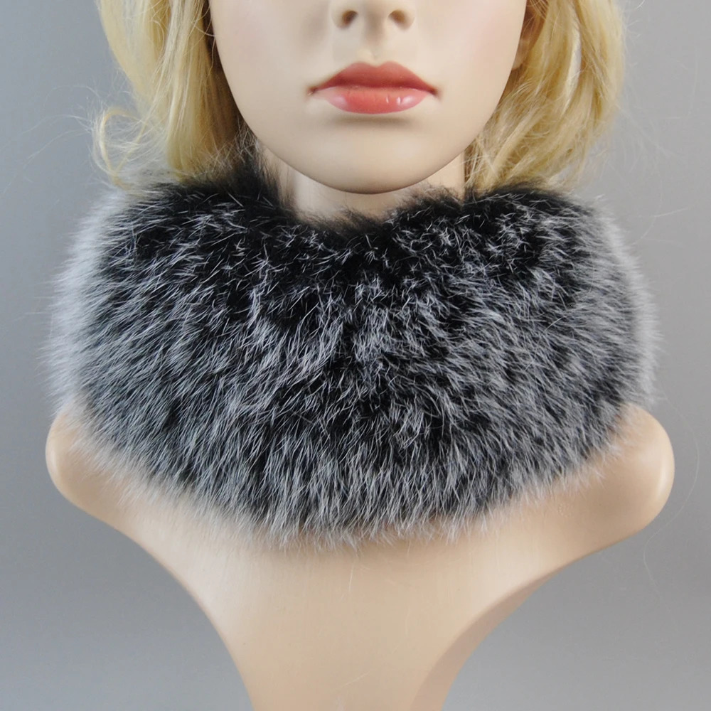 Neck Warmer Good Elastic 100% Natural Fur Mufflers Real Fox Fur Scarf Fur Headband Women Winter Ring Fox Fur Scarves 241220