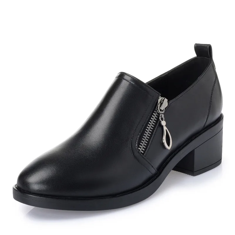 Shoes Women Autumn New Genuine Leather Women Shoes Plus Size Ladies Shoes Fashion Business Dress Women Shoes