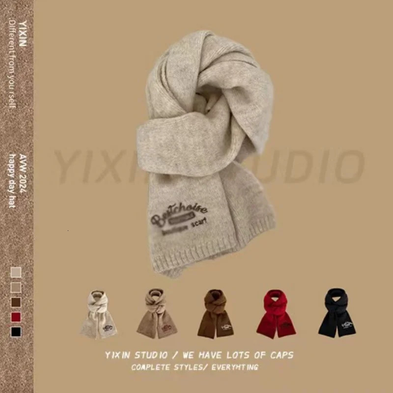 Autumn and winter womens autumn and winter cashmere fashion multi-functional shawl thick warm scarf 241220