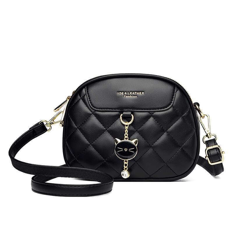 Women's 2023 New Trendy and Fashionable Square Lingge Versatile Crossbody Summer Fresh One Shoulder Small Bag