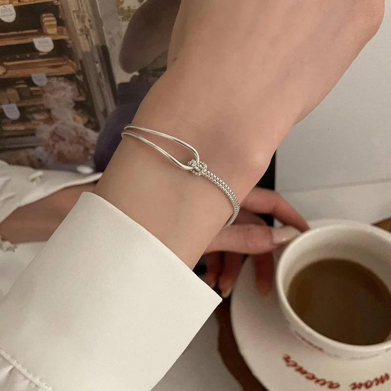 Minimalist Dozen Chain Wristband Bracelet Women South Korea Special-Interest High-Grade Jewelry 241220