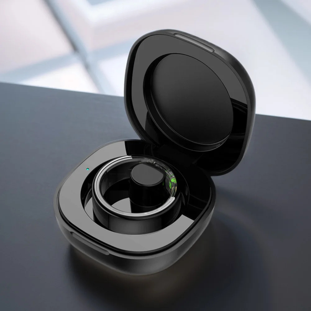 For R02/R03/R06 Smart Ring 200mAh Wireless Charging Case Dock Replacement Charger Case Cradle Dock Station Wireless Charger Case 241220