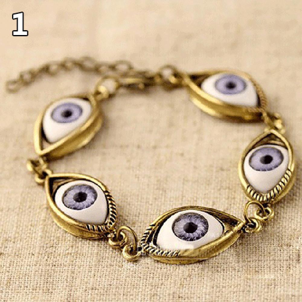 Angel Evil Demon Big Eye Eye Eye Eye Eye Eye Eye Bracciale Gioielli Gift Vintag…