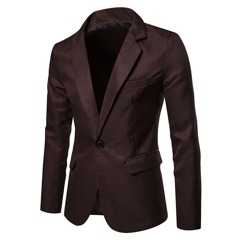 Royal Blue Blazer Men Casual Suit Solid Colour Mens Blazers Jacket Coat XXXL Size Single Button B10 241218