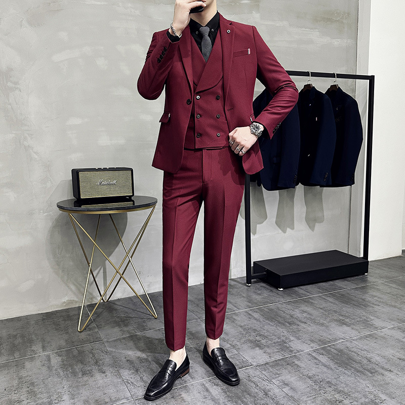 X1222Small suit business suit groom wedding dress casual suit