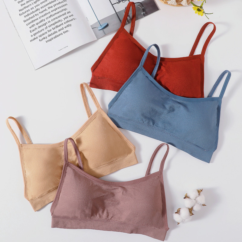 Seamless Tube Top Bras Women Backless Nonwire Underwear Female Sexy Lingerie Women Crop Tops Removable Pad Bralette Sports Top