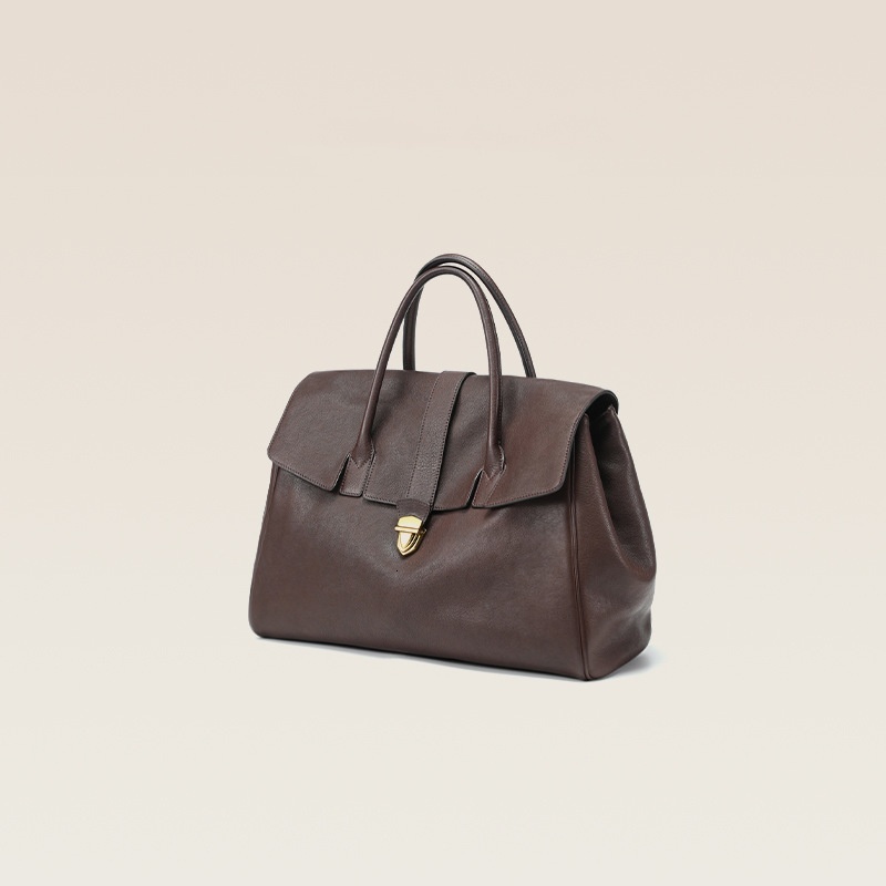 Jamhoo England Style Tote Bags For Women Designer Handbag And Purse 2024 New Vintage Lock Large Capacity Underarm Bag