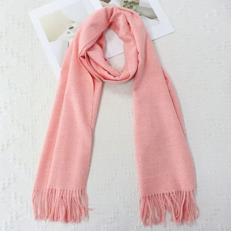 T024 new wool scarf for women, thick and warm in winter, large scarf, Korean style, shawl, outer wear, high-end