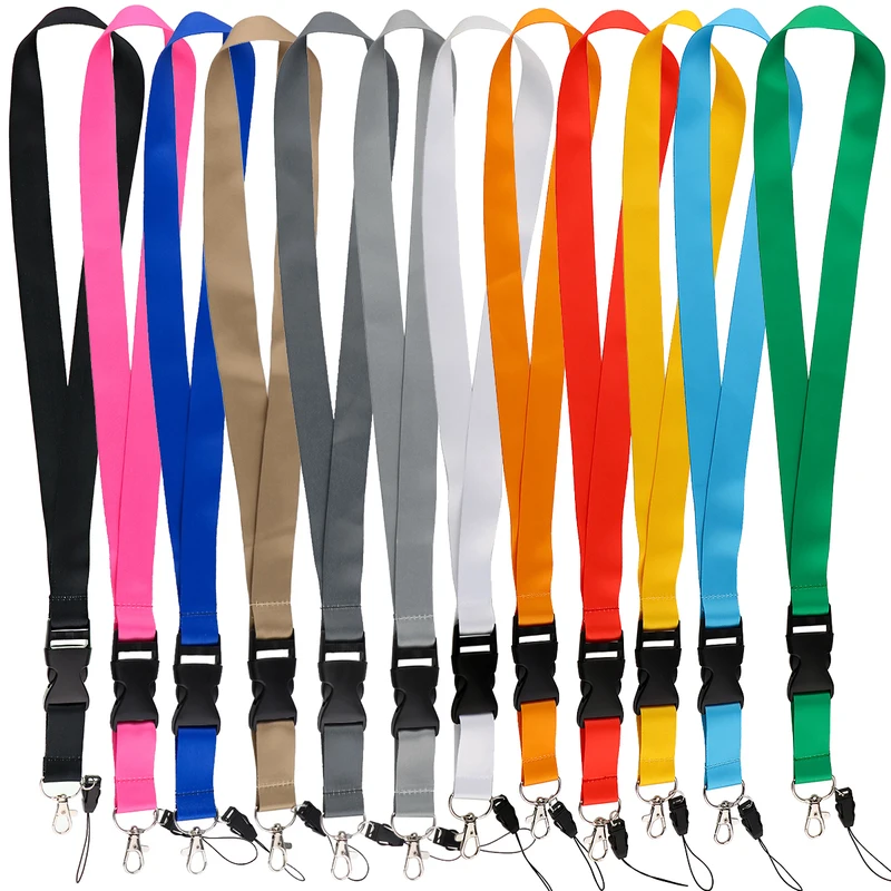 Factory customization LOGO cell Phone Lanyard Neck polyester/nylon Lanyards for Keys ID Card Employee Card Badge Holder Straps Camera Rope