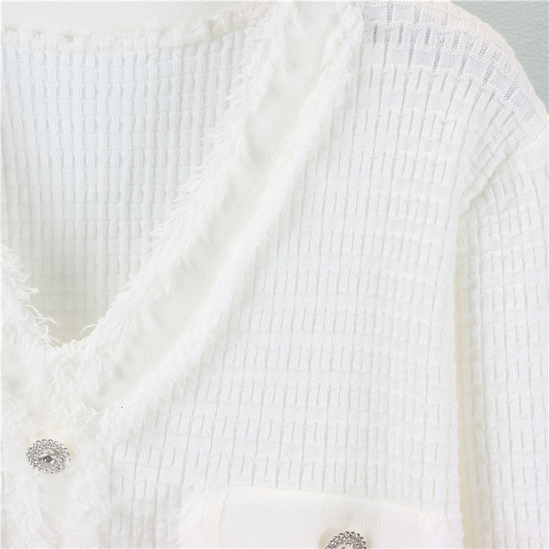 Elegant Slimming new Autumn French Fashion Knitted Mid Length Women V Neck Sweater Party Dress New