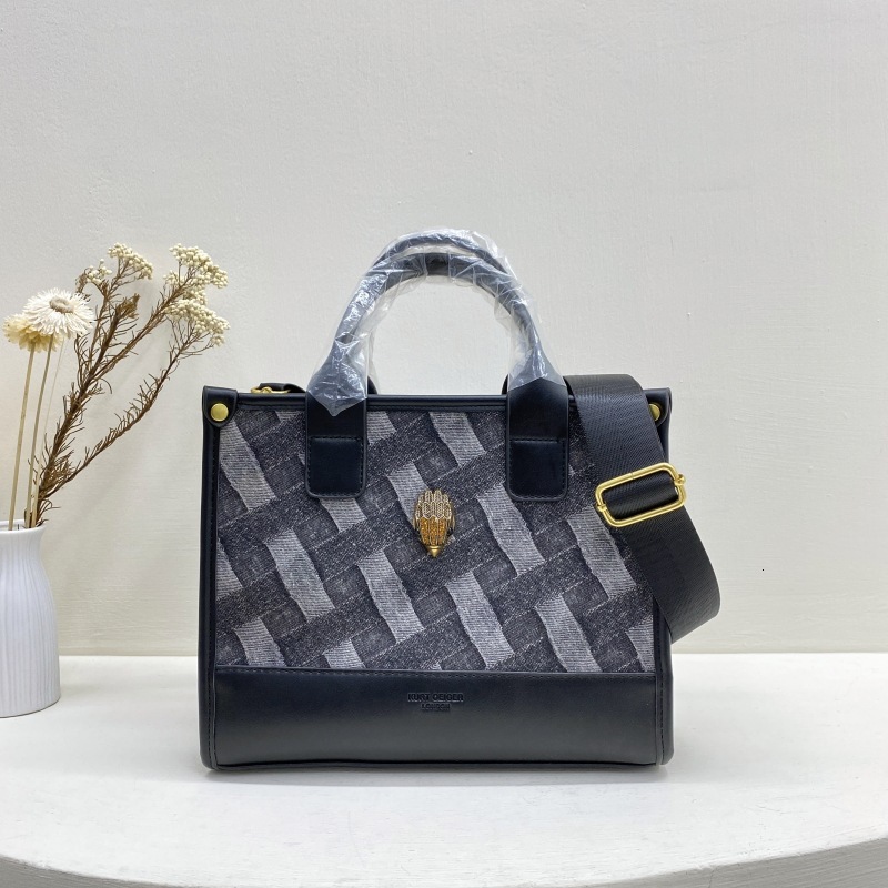 Bag High End Woven Denim Tote Large Capacity Handbag, Women's Eagle Head Bag, Single Shoulder Crossbody Bag