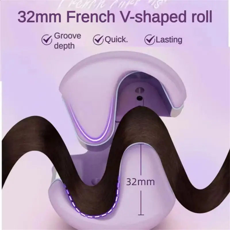 Egg Curling Iron Comfortable Auto Close Ergonomic Innovative Fast And Simple Hair Styling Tools Hair Irons Safe Practical 241223