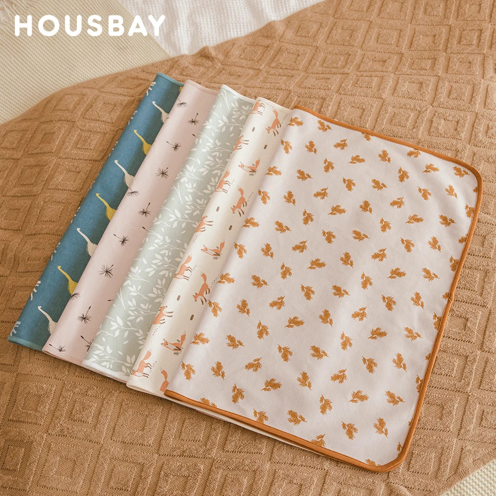 Baby Changing Mat 70*90Cm Waterproof Absorbent Diaper Changing Pad Crib Nappy Pad Portable Foldable ChildrenS Mat For Travel 241223