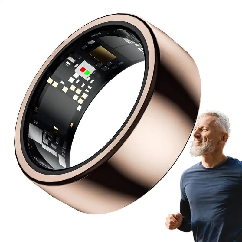 Portable Smart Ring Heart Rate Health Monitor IP68 Waterproof Multi Sport Modes Blood Oxygen Tracker For Men Women 241220