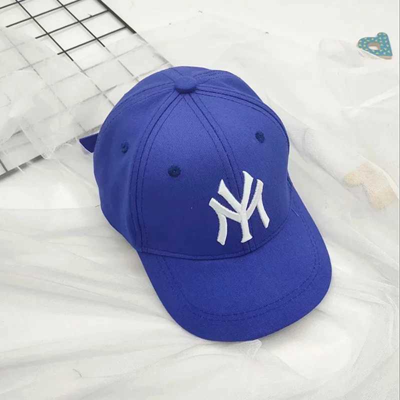 Caps Hats Spring and summer childrens embroidered outdoor casual sun baseball cap boys and girls cotton breathable solid color adjustable cap H241223