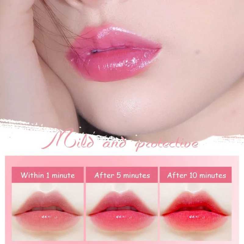 Strawberry sand lipstick moisturizing care color changing lipstick peach fruit flavor lipstick rich gloss background lipstickW241223