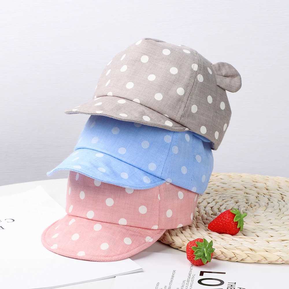 Caps Hats Baby casual baseball cap 6-24 months spring summer autumn bunny ear hat beach hat Panama hat outdoor childrens sun hat H241223