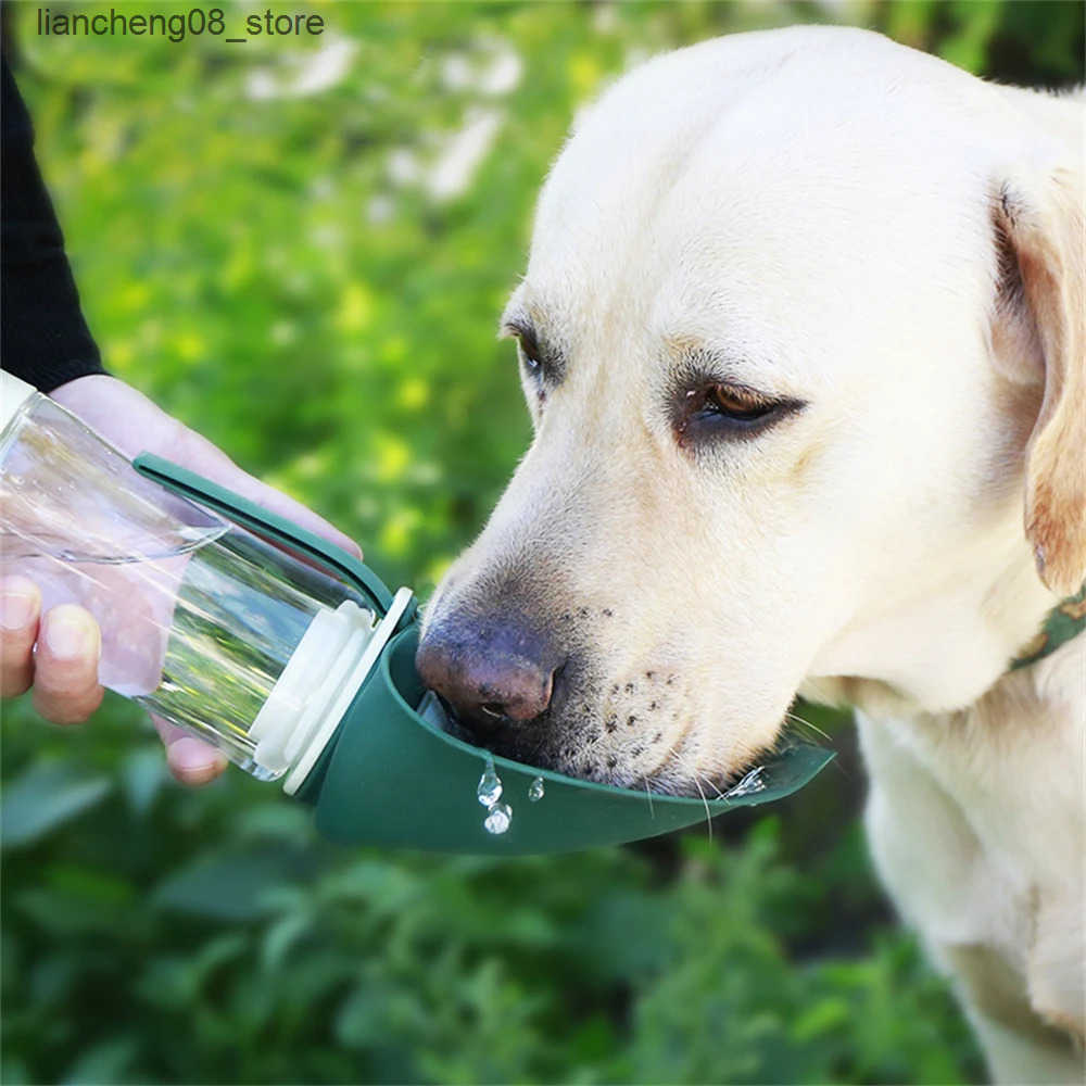 Dog Bowls Dishes Portable Pet Water Bowl Food Feeder for Dogs Cats Foldable Puppy Cats Drinking Bottle Outdoor Travel Chihuahua Drinker Supplies L2409