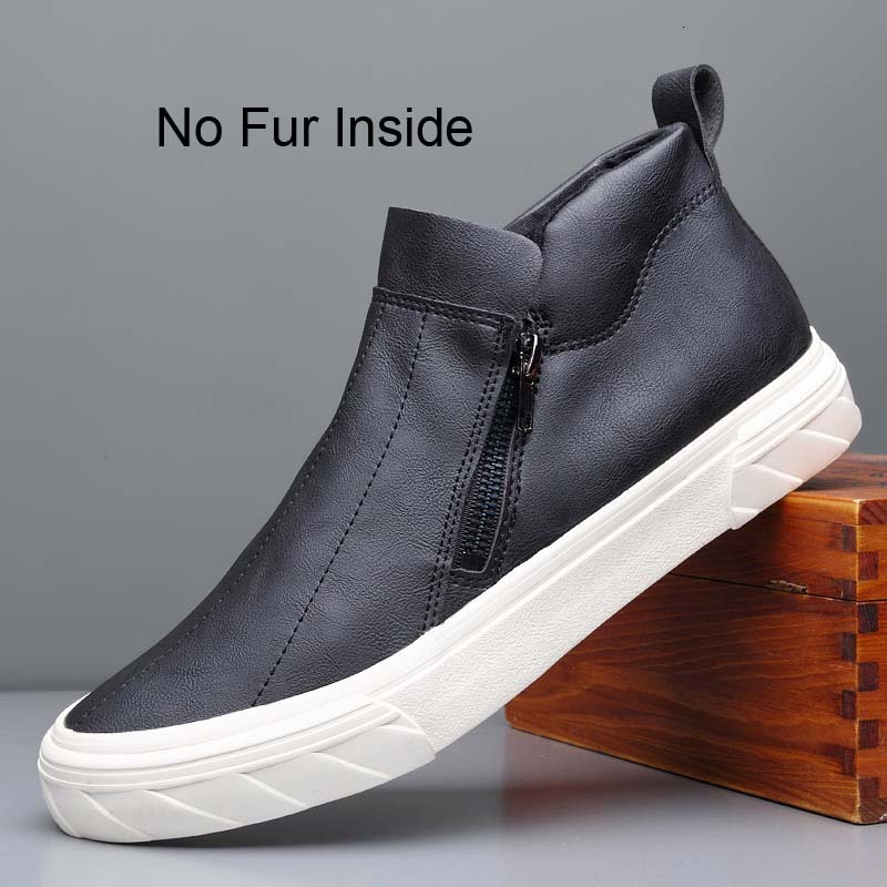 2025 Casual Italian Men Winter Warm Loafers Moccasins Breathable Slip on Black Driving Shoes Plus Size 38-46