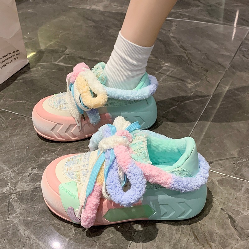 2025 new lightweight, fashionable, multifunctional casual women's shoe platform, simple designer women's sports shoes, trendy casual shoes