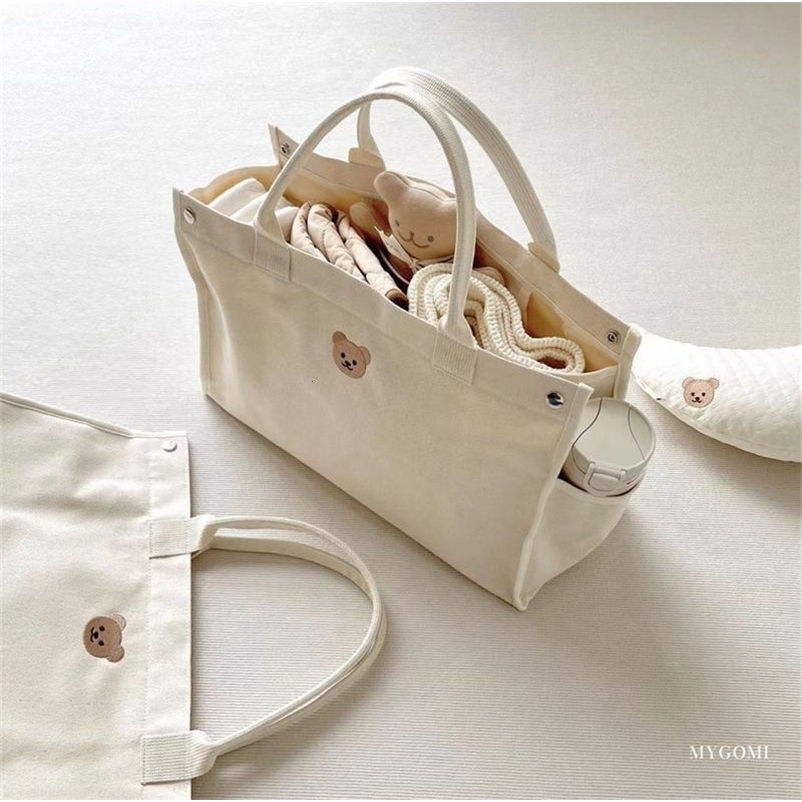 Canvas Mommy Bag Baby Nappy Bags for born Diaper Organizer Babies Accessories Stroller Tote Bag Mom Handbags 241220