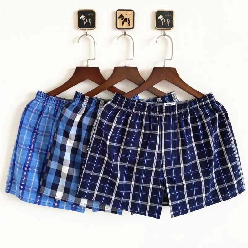 3-0 pieces of mens underwear boxing plus size shorts pure cotton mens Aro pants pajamas arrow pants soft cotton boxing shorts W241223