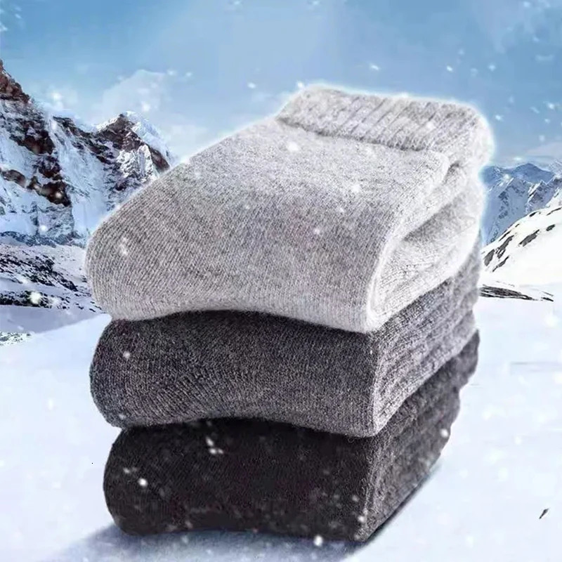 5 pairs of winter womens warm socks solid color casual super thick warm plush socks high-quality warm wool socks 241219