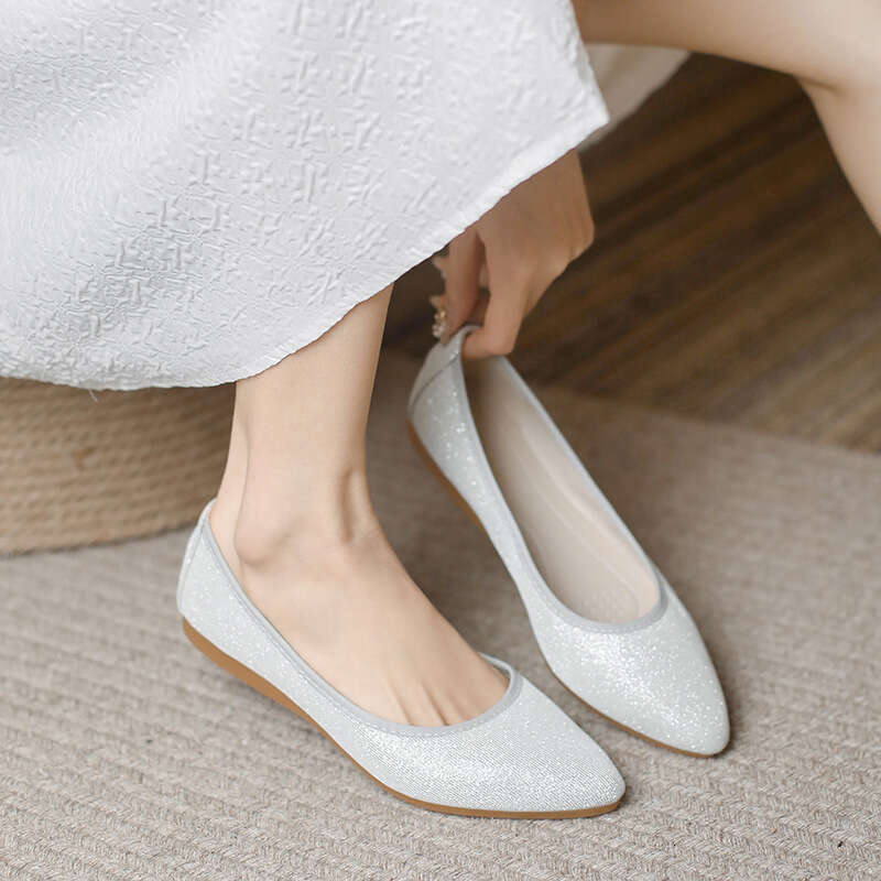 Single Shoe Women's 2023 New Autumn Style Fashionable And Versatile French Fairy Temperament Internet Famous Pointed Soft Soled Flat Shoes