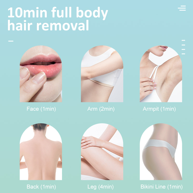 IPL Laser Permanent Hair Removal Home Handle Mini Portable Electric Epilator Hair Remover For Face and Body