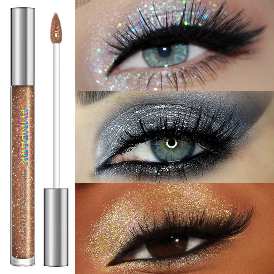 Colorful Liquid Eyeshadow Pink Green Black Diamond Shiny Eye Liner Pen Giltter Eyeshadow Palette Makeup Long Lasting Shimmer 241223