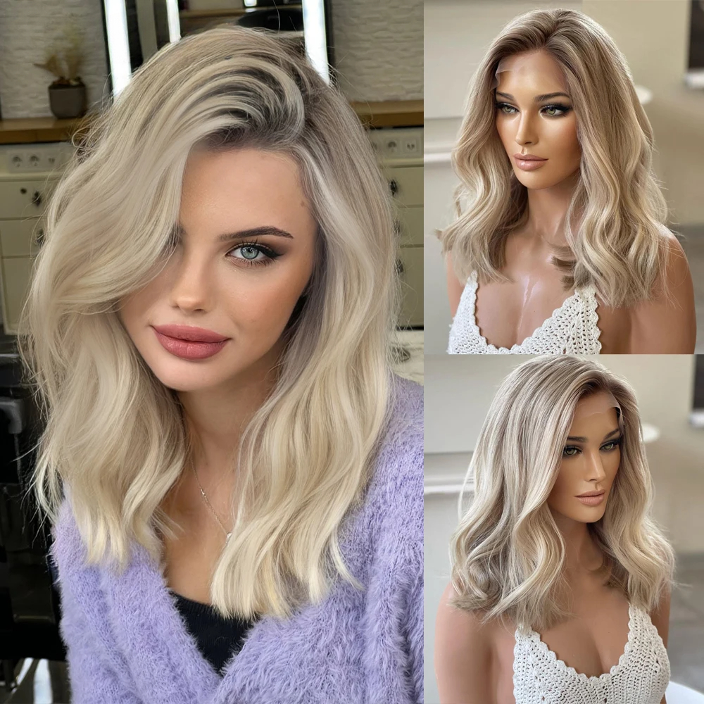 200 Density Honey Blonde Bob 13x6 HD Transparent Body Wave Lace Frontal Wig Pelucas De Cabello 100 Humano 13x4 Lace Front Wig For Women