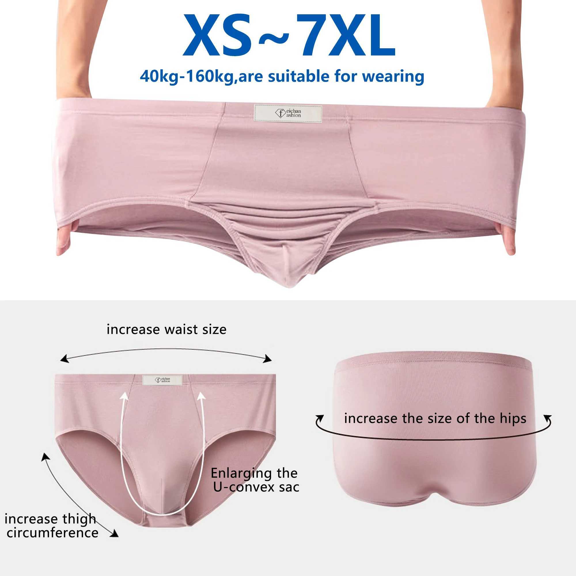 Plus Size Mens Underwear Modal Underwear Sexy Bikini Stretch Soft Comfortable Fitness Running Triangle Underwear Mens Gift Box W241223