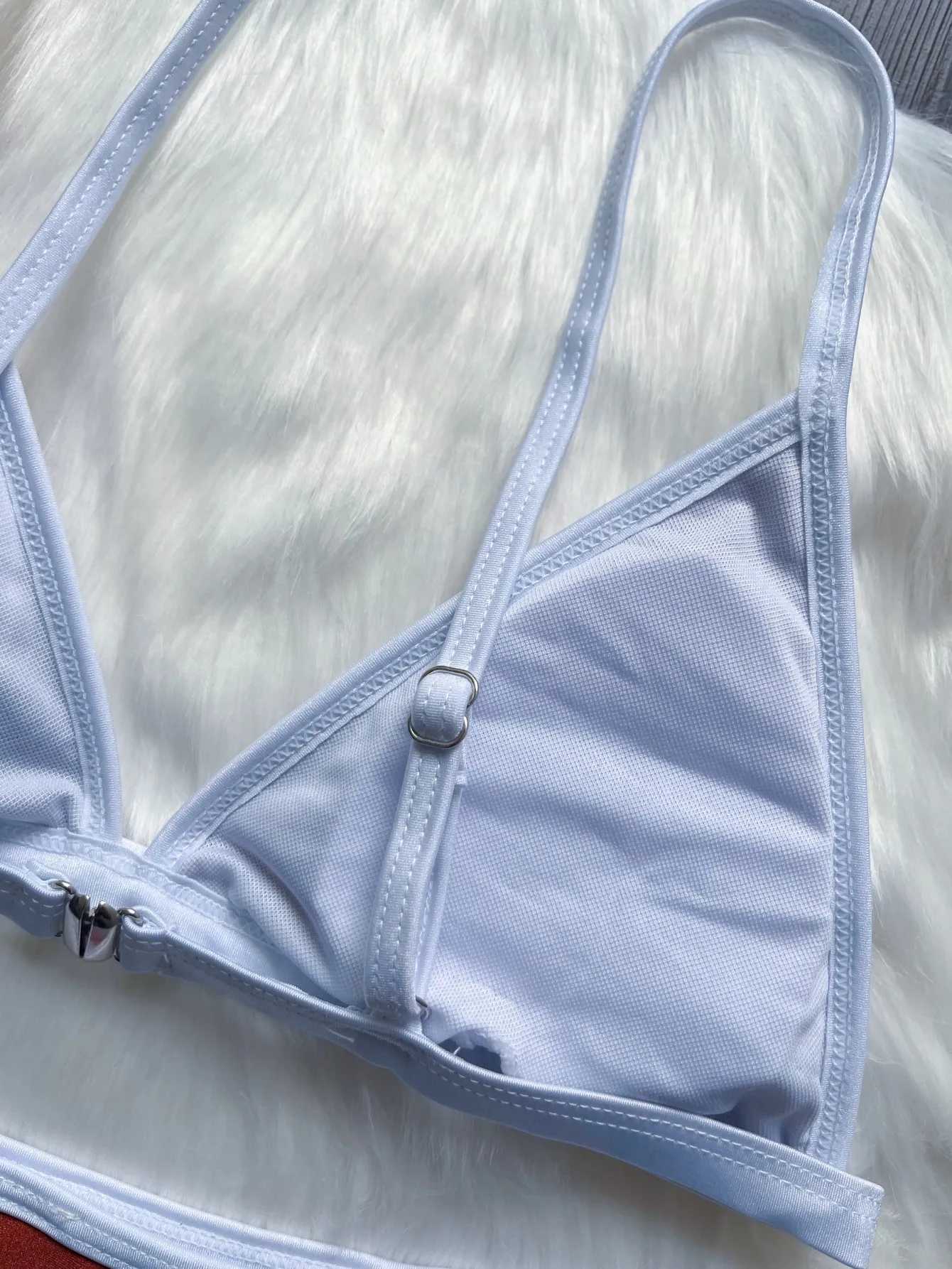 RUOTONSEPT Sexy Solid Bikinis Set Womens Swimsuit Two-piece Triangle Thong Swimwear Bathing Suit Brazilian Biquinis 2024 NewXJ241223