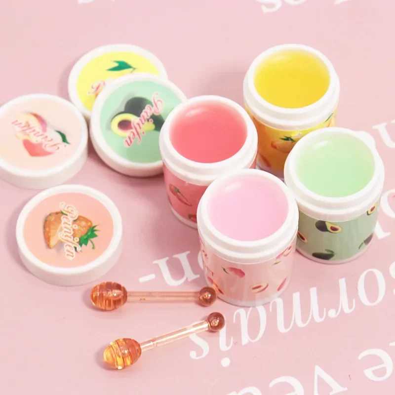 Korean lip sleep facial mask colorless makeup lipstick fruit nutrition lip care cream fade lip line lipstick base makeupW241223