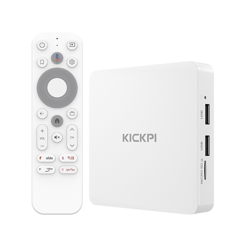 KICKPI KP1 TV Box Amlogic S905Y4 Media Player 4K Android 12 Set Top Box 2GB RAM 32GB ROM AV1 2.4G 5G WiFi BT5.0