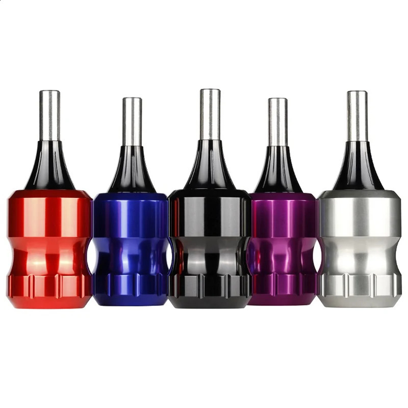 32mm Adjustable Handle Cartridge Grip Tattoo Supplies CNC Carving Aircraft Aluminum with Drive Bars Pushrod 241223